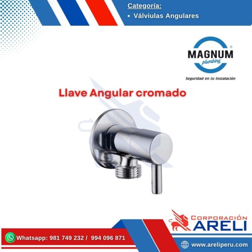Llave Angular cromado Magnum