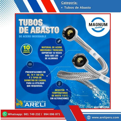 Tubos de Abasto Acero Inoxidable Magnum
