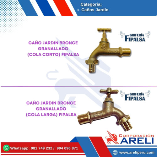 CAÑO JARDIN BRONCE GRANALLADO FIPALSA