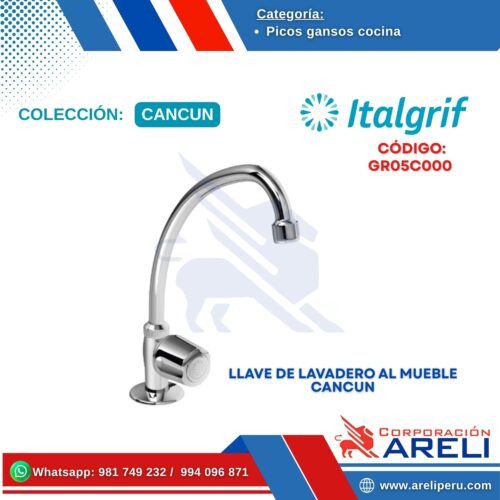 LLAVE DE LAVADERO AL MUEBLE CANCUN ITALGRIF