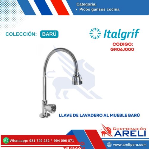 LLAVE DE LAVADERO AL MUEBLE BARÚ - ITALGRIF