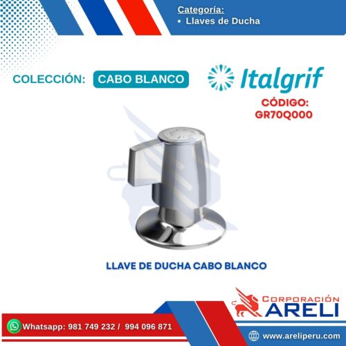 LLAVE DE DUCHA CABO BLANCO - ITALGRIF