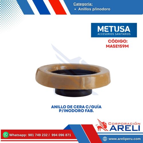ANILLO DE CERA C/GUÍA P/INODORO FAB. - METUSA