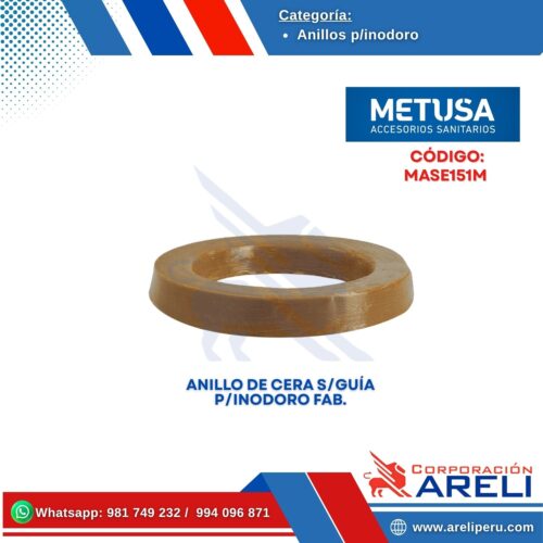 ANILLO DE CERA S/GUÍA P/INODORO FAB. - METUSA