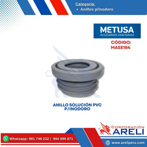 ANILLO SOLUCIÓN PVC P/INODORO - METUSA