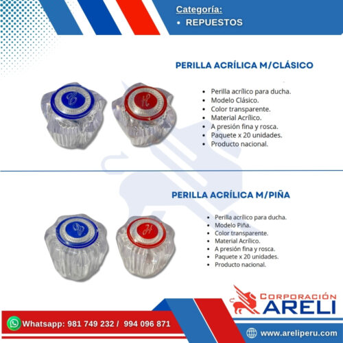 PERILLAS ACRÍLICAS