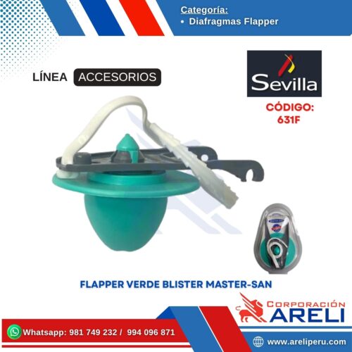 FLAPPER VERDE BLISTER MASTER-SAN