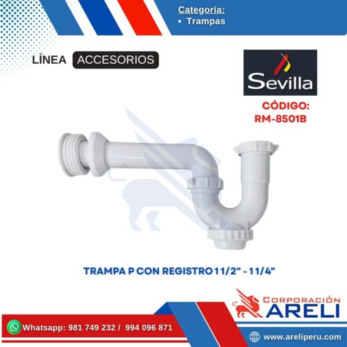 TRAMPA P CON REGISTRO 1 1/2" - 1 1/4" SEVILLA