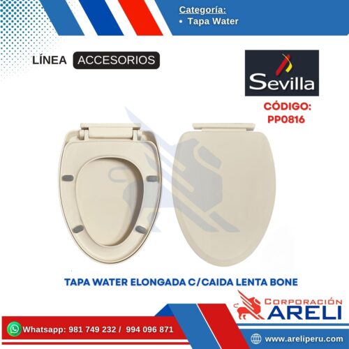 TAPA WATER ELONGADA C/CAIDA LENTA BONE SEVILLA