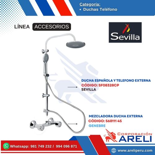 DUCHA ESPAÑOLA Y TELEFONO Y MEZCLADORA EXTERNA SEVILLA