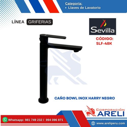 CAÑO BOWL INOX HARRY NEGRO- SEVILLA