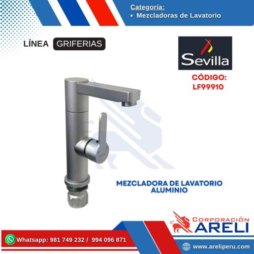 MEZCLADORA DE LAVATORIO ALUMINIO- SEVILLA