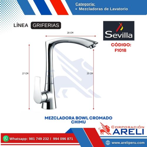 MEZCLADORA BOWL CROMADO CHIMU SEVILLA