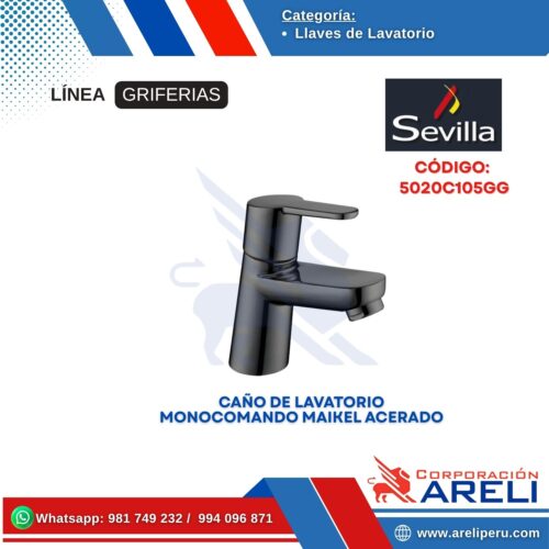 CAÑO DE LAVATORIO MONOCOMANDO MAIKEL ACERADO- SEVILLA
