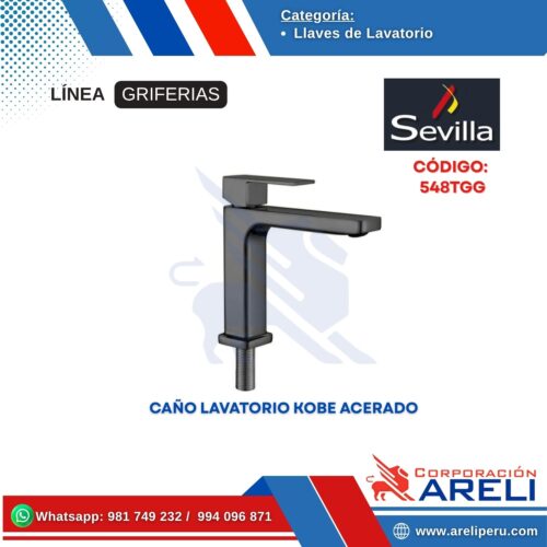 CAÑO LAVATORIO KOBE ACERADO- SEVILLA