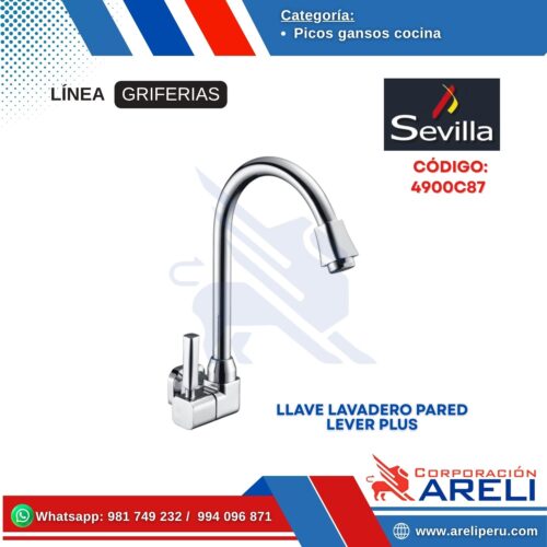 LLAVE LAVADERO PARED LEVER PLUS- SEVILLA